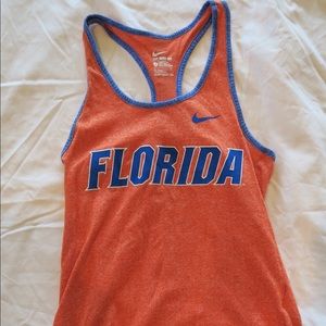 Florida gators blue & orange Nike workout tank top
